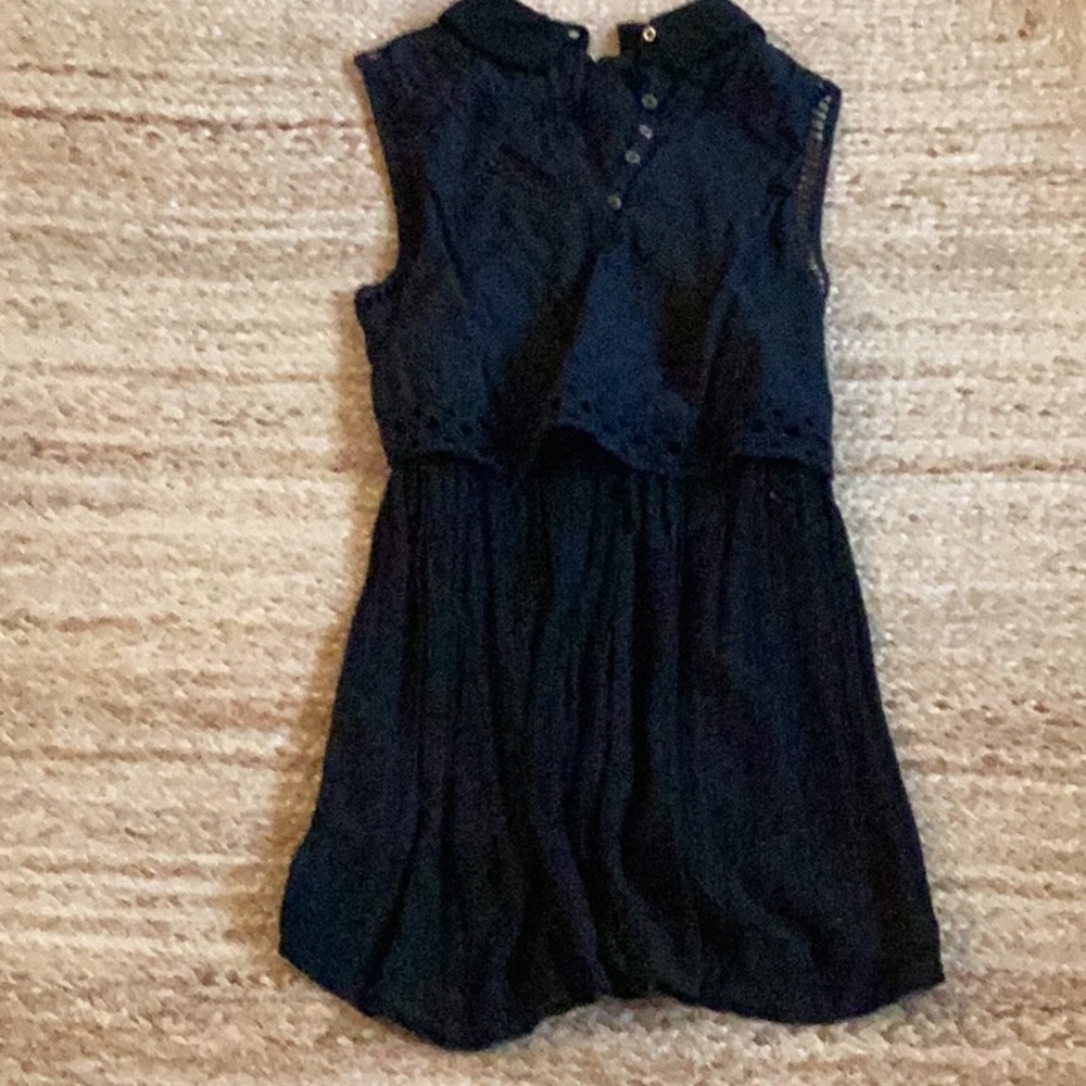 Free People Navy Sleeveless Dress